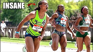 High Schooler CRUSHES Pro Field & Shatters Record In 100 Meters!