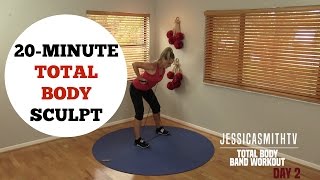 20 Minute Total Body Sculpting Resistance Band Workout for All Levels of Exercise
