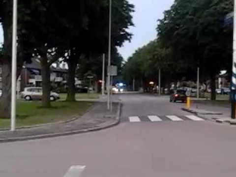 Prio 1 TS411 met spoed naar gasontsnapping in Hendrik Ido Ambacht