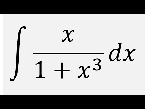 Integral of x/(1 + x^3) dx