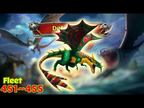 Bonnefire vs Fleet 451 ~ 455 - Defend Berk | Dragons: Rise of Berk