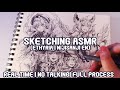 Sketching ASMR ETHYRIA| Real Time + Full Process | No Talking