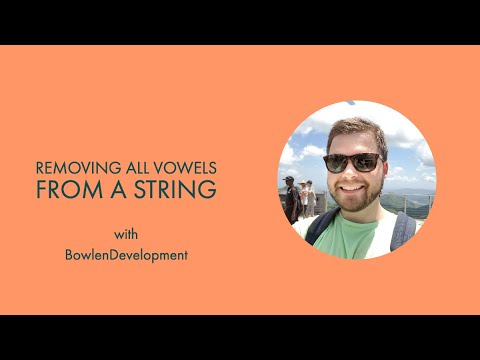 Simple Java Program To Remove Vowels From The String