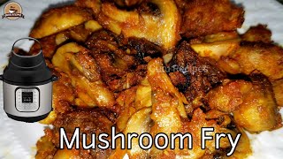 Mushroom Fry in Air Fryer Lid | Masala Spicy Mushroom Fry in IP Air Fryer Lid #gururecipes