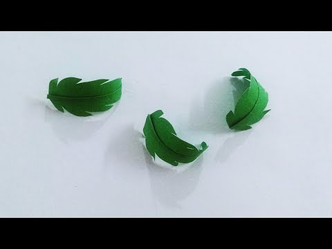 Paper leaves for paper flowers | How To Make Paper Leaves |Easy DIY Paper Leaves Making Instructions