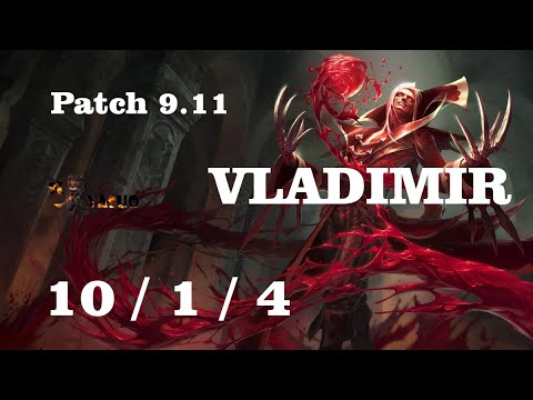 League of Legends | VLADIMIR vs XAYAH ADC Game Play - Patch 9.11 Ranked
