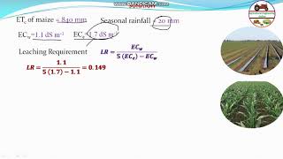 Leaching Requirement for Maize Crop GATE AG 2015 Q-47