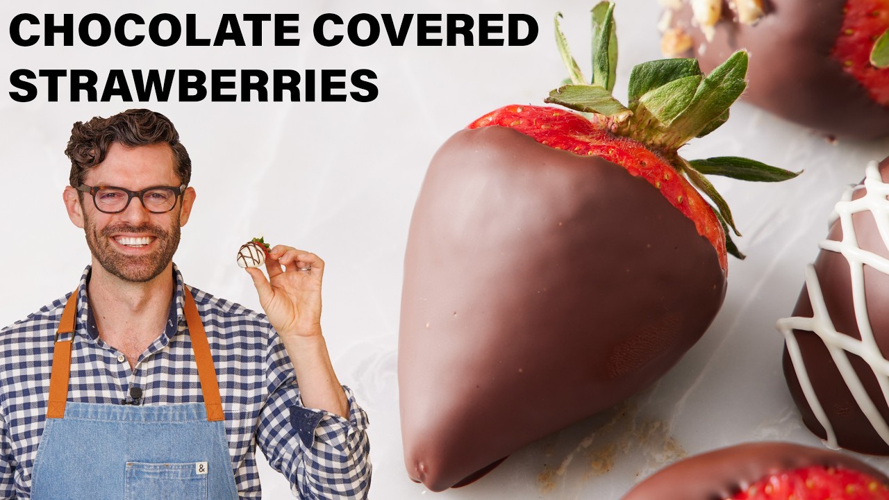 Easy Chocolate Covered Strawberries