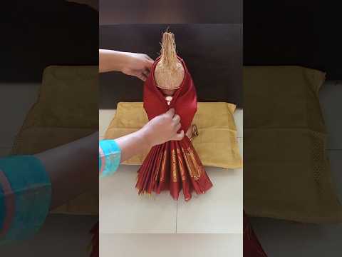 🙏Margashirsh Guruvar Pooja Decoration/Drapping Sareeto Lakshmi #margashirshalaxmipuja #shorts#pooja