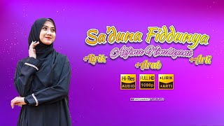 Download lagu sa'duna fiddunya - Alfina Nindiyani | Sholawat Plus Plus mp3