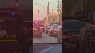 Car accident on the Verrazzano Bridge, Brooklyn, New York 🇺🇸