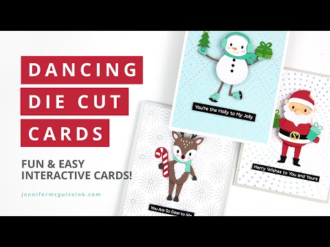 Dancing Die Cut Cards - SO FUN!