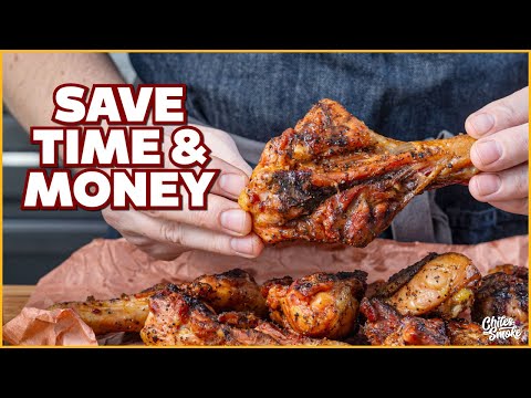 Butterflied Chicken Drumsticks: Smoked Chicken in HALF the Time!