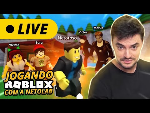 LIVE - JOGANDO ROBLOX COM A NETOLAB
