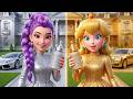 Silver vs Golden Families (Rumi & Peach) | Animated Music Video Croco Beat