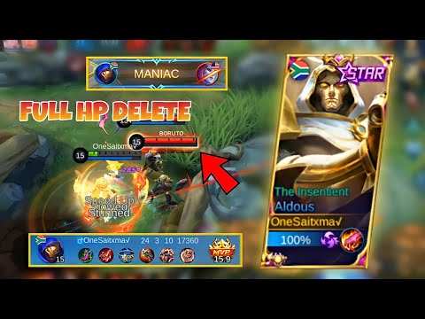 ALDOUS FULL HP DELETE🔥 | YOU CAN'T ESCAPE MANIAC GAMEPLAY | ALDOUS BEST BUILD 2021