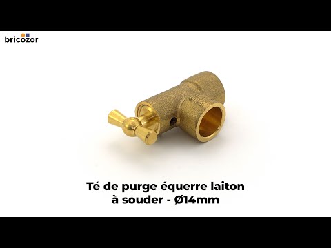 Té de purge équerre laiton à souder VIEGA
