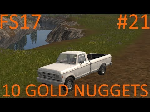 Farming Simulator 2017 | 10 GOLD NUGGETS | Goldcrest Valley | Episode 21
