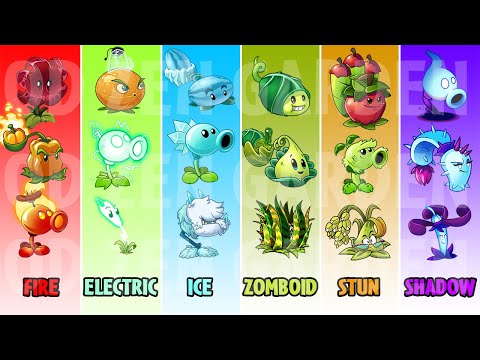 PVZ 2 Ultimate Challenge 6 Team 3 Pair Plant - Fire Vs Electric Vs Ice Vs Zomboid Vs Stun Vs Shadow
