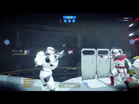 Excellent team defence of Republic Venator! Clone Commando and teamwork in Battlefront II (2017)