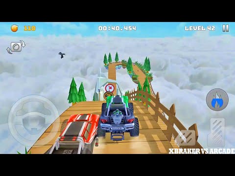 Mountain Climb Stunt: Offroad Green Jeep Driving Simulator Impossible Stunts - Android GamePlay 3D