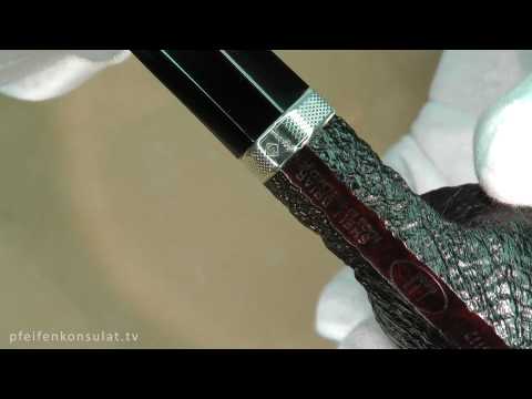 Dunhill Shell Briar 4117 Sterling Silver made 2001 oFi. 4005 @pipe-embassy.com