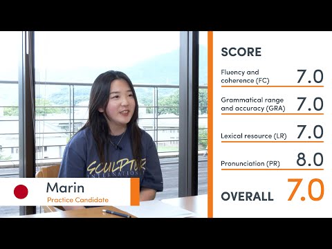 IELTS SPEAKING Mock Exam - Marin from Japan 🇯🇵🎓-  Band 7.0