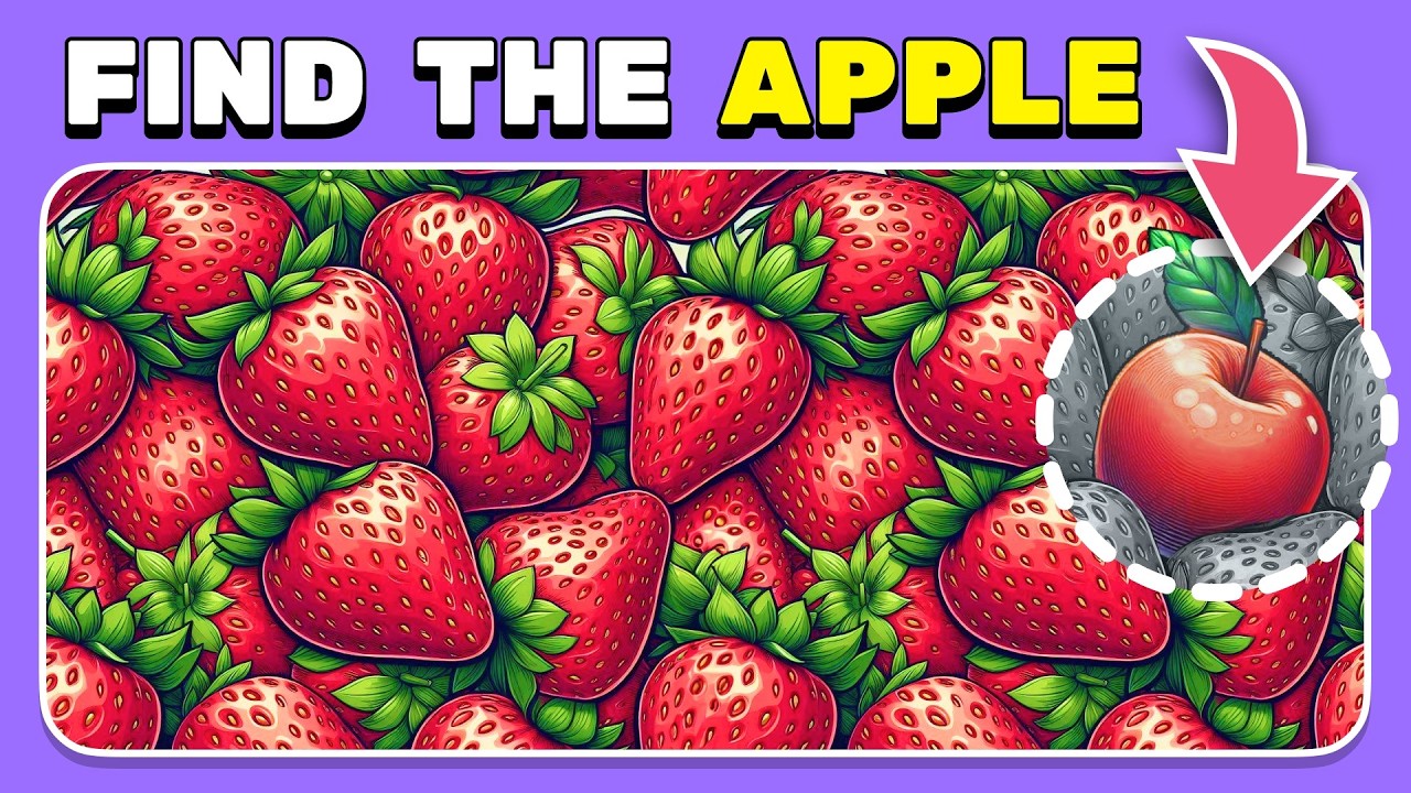 Find the Hidden Fruit - Search Game 🍓🔍 | 30 levels - Easy, Medium, Hard