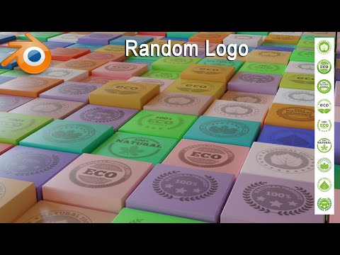 Quick Blender tip   Randomly put logos on objects in Blender #oe237