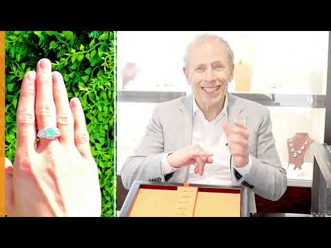 1.45ct Emerald And 1.43ct Diamond, Platinum Dress Ring - Antique Circa 1930