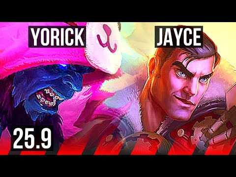 YORICK vs JAYCE (TOP) | 7/0/9, Godlike | EUW Master | 25.9