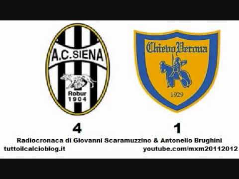 SIENA-CHIEVO 4-1 - Radiocronaca di Giovanni Scaramuzzino & Antonello Brughini (30/10/2011)