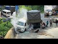 The Moment A Minibus Fails On An Extreme Road