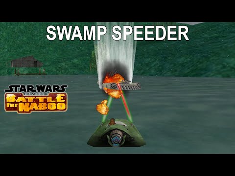 Swamp Speeder in Naboo Bayou - Battle for Naboo