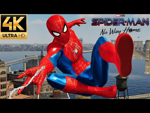 Spider-Man Remastered PC - No Way Home Final Swing Suit Free Roam Gameplay Mod (4K 60FPS)