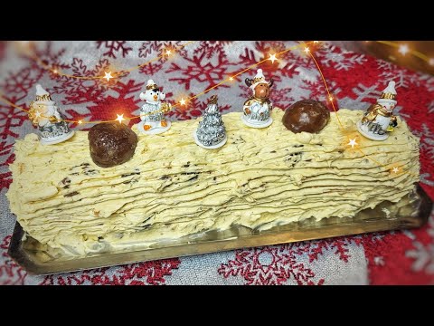 BÛCHE DE NOËL AUX MARRONS - Recette de fêtes -