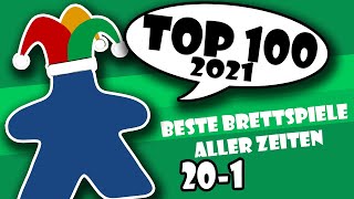 Top 100 Brettspiele: Platz 20-1