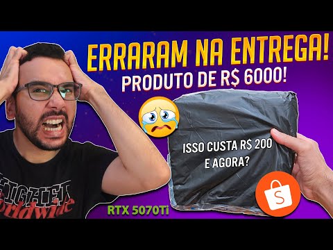 TOMEI FUMO??? Compra de R$ 6000 na SHOPEE chegou algo TOTALMENTE DIFERENTE!