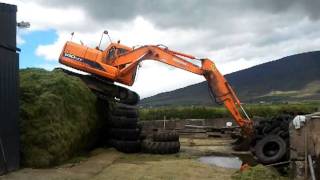 How to get your 14 ton digger off the Silage pit