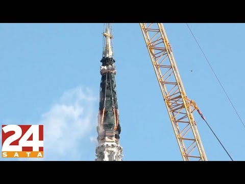 Trenutak eksplozije tornja ZAGREBAČKE KATEDRALE