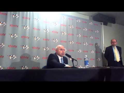 Barry Trotz speaks after 6-4 win over Red Wings