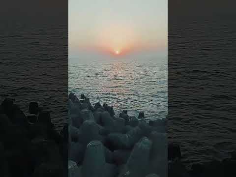 Sunset view#at Marine Drive Beach###