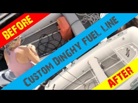 128: INSTALLATION OF A CUSTOM MODIFIED FUEL LINE in a Highfield 380 Classic Series Dinghy Tender