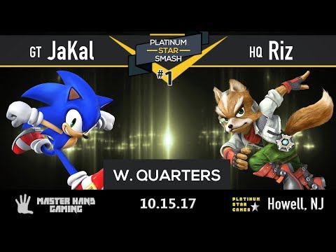 Platinum Star Smash 1 - GT | JaKal (Sonic) vs. HQ | Riz Fox - W. Quarters