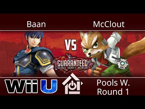 Guaranteed: GA Arcadian - Baan (Marth) vs McClout (Fox) - Smash 4 Pools W. Round 1