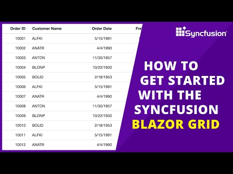 Getting Started with the Blazor DataGrid Component