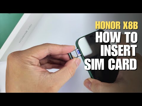 How to Install a SIM Card to Honor X8b