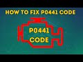 How To Fix P0441 Code