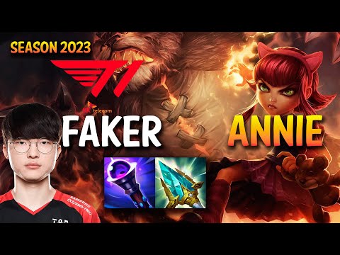 T1 Faker ANNIE vs GALIO Mid - KR Ranked