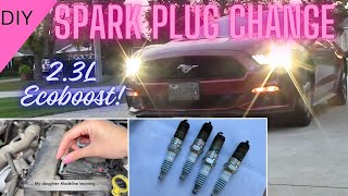 How to change Spark Plugs in 2.3L Ford Ecoboost Mustang. #diy